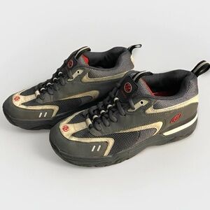 Vintage Heelys Style 9078 Size 8 Alternative Wheels RARE Skater Shoes Grey/Red